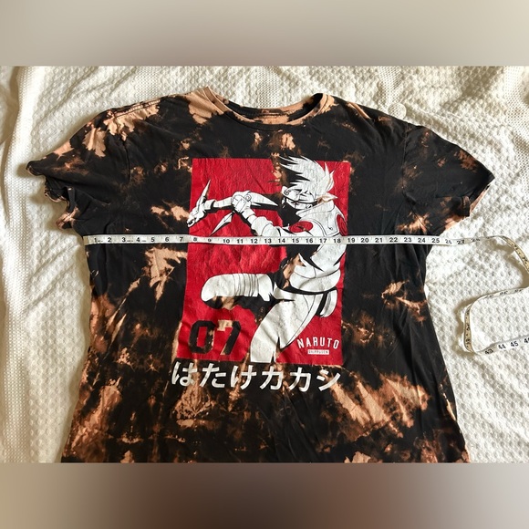 Naruto Graphic Bleach Dye T-Shirt/Size 2 XL - Picture 6 of 9